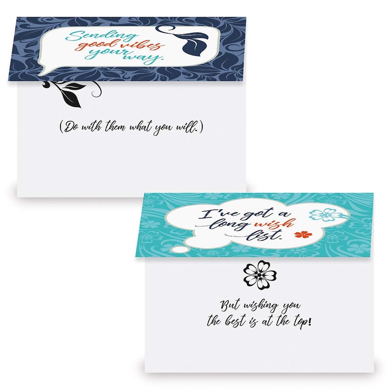 Current Checking in Friendship Greeting Cards - Set of 8 (4 Designs), Large 5" x 7", Thinking of You Cards with Sentiments Inside, White Envelopes - Image 3